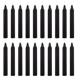 Mega Candles 20 pcs Unscented Black Exquisite Mini Taper Spell Candles, 4 Inch Tall x 1/2 Inch Diameter, Magic Chimes, Enchantment, Casting Rituals, Witchcraft, Wiccan, Altar, Metaphysical