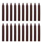 Mega Candles 20 pcs Unscented Brown Exquisite Mini Taper Spell Candles, 4 Inch Tall x 1/2 Inch Diameter, Magic Chimes, Enchantment, Casting Rituals, Witchcraft, Wiccan, Altar, Metaphysical