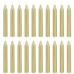 Mega Candles 20 pcs Unscented Gold Exquisite Mini Taper Spell Candles, 4 Inch Tall x 1/2 Inch Diameter, Magic Chimes, Enchantment, Casting Rituals, Witchcraft, Wiccan, Altar, Metaphysical