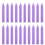 Mega Candles - 20 pcs 4 Inch Unscented Exquisite Mini Taper Chime Spell Candles - Lavender
