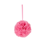 Mega Crafts - 8" Artificial Flower Pomander Kissing Ball - Pink
