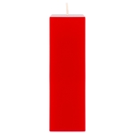 Mega Candles - 2" x 6" Unscented Square Pillar Candle - Red