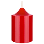 Mega Candles - 2" x 3" Unscented Round Dome Top Pillar Candle - Red