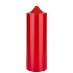 Mega Candles - 3" x 9" Unscented Round Bell Top Pillar Candle - Red