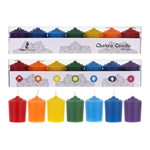 Mega Candles - 7 pcs 15 Hours Unscented Chakra Votive Candle - Asst