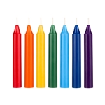 Mega Candles - 7 pcs Unscented Chakra 15 Hours Votive Candle - Asst