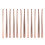 Mega Candles - 12 pcs 12" Unscented Taper Candle in White Box - Rose Gold