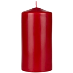 Mega Candles - 3" x 6" Unscented Domed Top Pillar Candle - Red