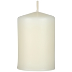 Mega Candles - 2" x 3" Unscented Domed Top Pillar Candle - Ivory