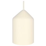 Mega Candles - 2" x 3" Unscented Dome Top Event Pillar Candle - Ivory