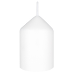 Mega Candles - 2" x 3" Unscented Dome Top Event Pillar Candle - White