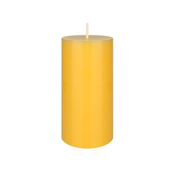 Mega Candles -3" x 6" Round Citronella Pillar Candle in Shrink Wrap - Yellow