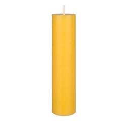 Mega Candles - 2" x 9" Round Citronella Pillar Candle in Shrink Wrap - Yellow