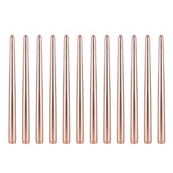 Mega Candles - 12 pcs 12" Unscented Taper Candle in White Box - Rose Gold