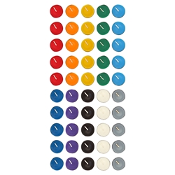 Mega Candles - 50 pcs Unscented Assorted Colors Tea Lights Candles - Asst