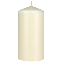 Mega Candles - 3" x 6" Unscented Domed Top Pillar Candle - Ivory