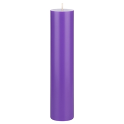 Mega Candles - 2" x 9" Unscented Round Pillar Candle - Lavender