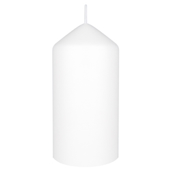 Mega Candles - 3" x 6" Unscented Dome Top Event Pillar Candle - White