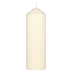 Mega Candles - 3" x 9" Unscented Dome Top Event Pillar Candle - Ivory