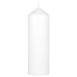 Mega Candles - 3" x 9" Unscented Dome Top Event Pillar Candle - White
