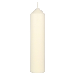 Mega Candles - 2" x 9" Unscented Dome Top Event Pillar Candle - Ivory